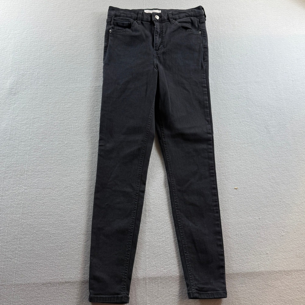Topshop Jamie Skinny Jeans Women W29 Black High Rise Stretch Denim 29x28